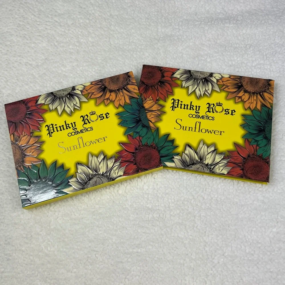 Pinky Rose Cosmetics Sunflower Eyeshadow Palette Cruelty‎ Free Makeup Beauty Y2K